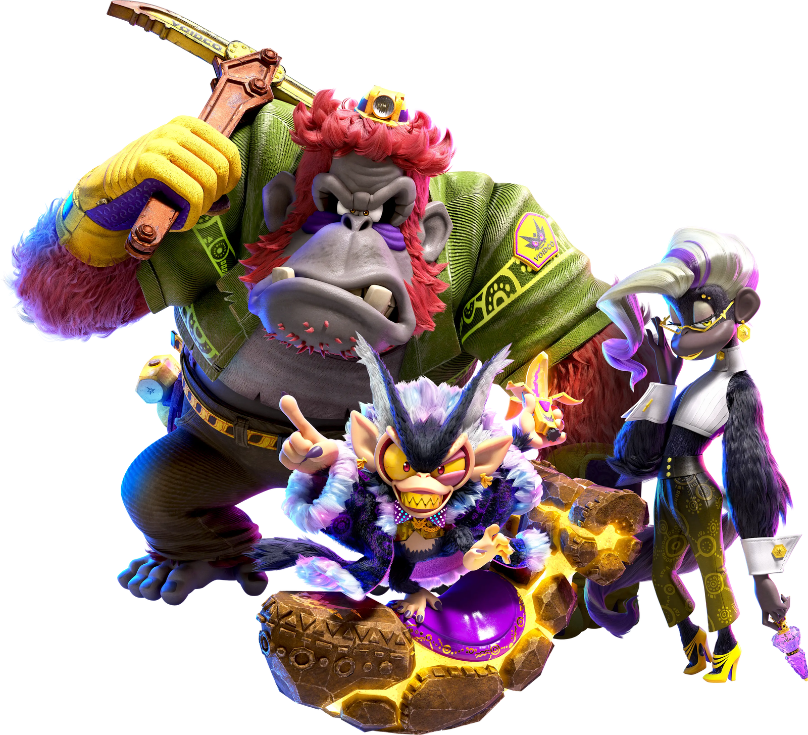 Donkey Kong Bananza enemy forces and hostile creatures